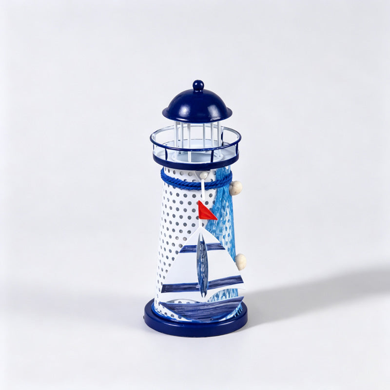 Iron Lighthouse Candle Holder