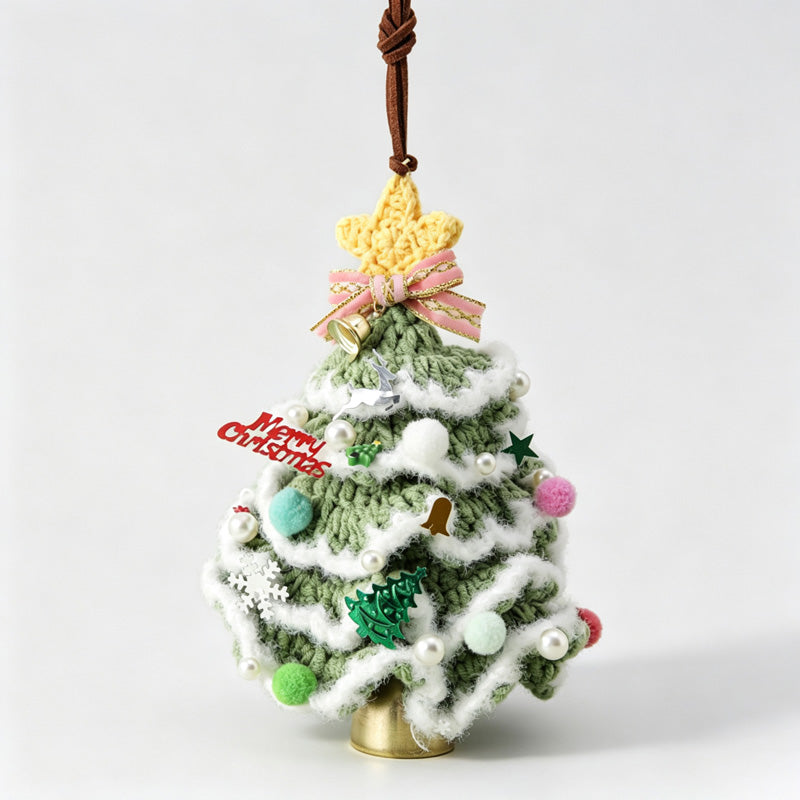 Snowy Christmas Tree Hanger Charm