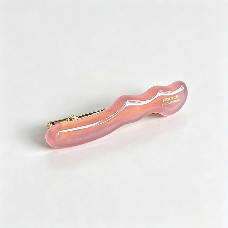 Wavy Acetate Alligator Hair Barrette