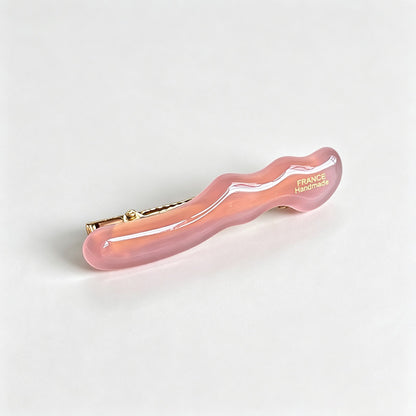 Wavy Acetate Alligator Hair Barrette