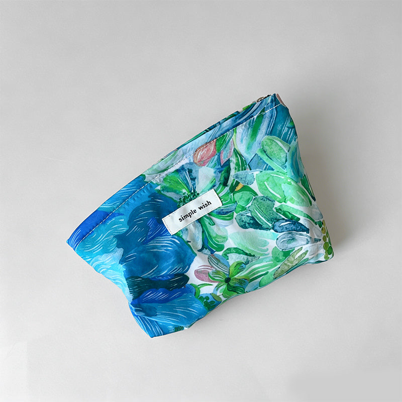 Liberty Floral Print Cotton Makeup Pouch