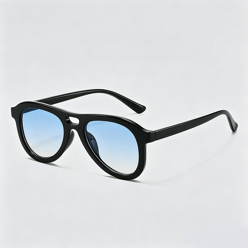 Classic Double Bridge Pilot Fashion Sunglasses