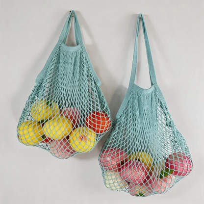Pastel Hollow-out Mesh Shoulder Bag