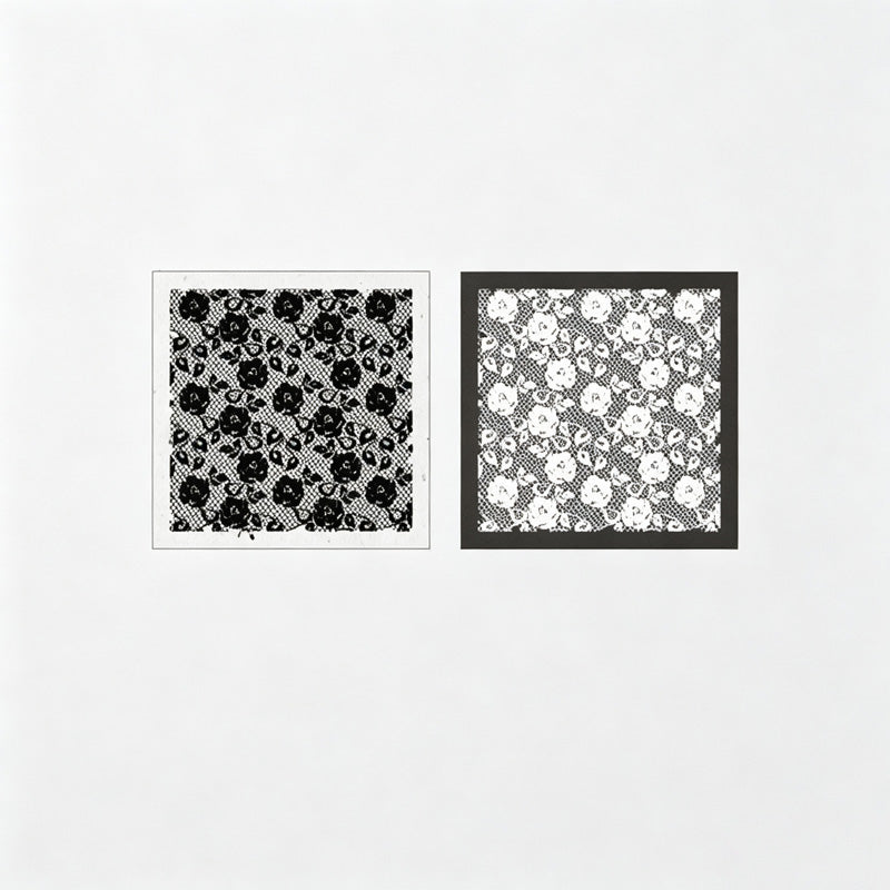 Beech Wood Floral Pattern Rubber Stamp