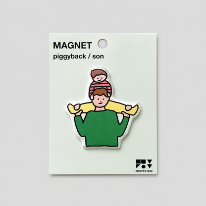 Family Print Acrylic Fridge Magnet