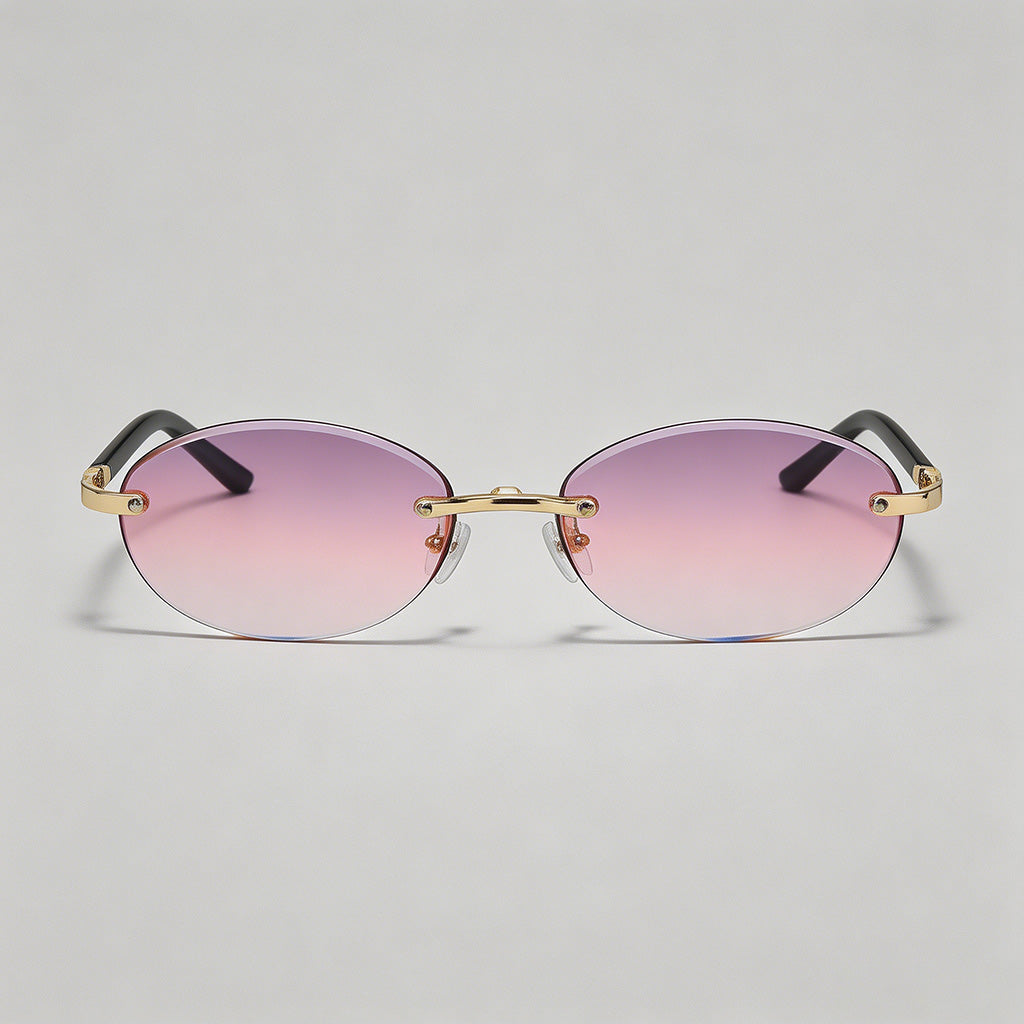 Rimless Oval Sunglasses - Shopdayla Wholesale - #4178