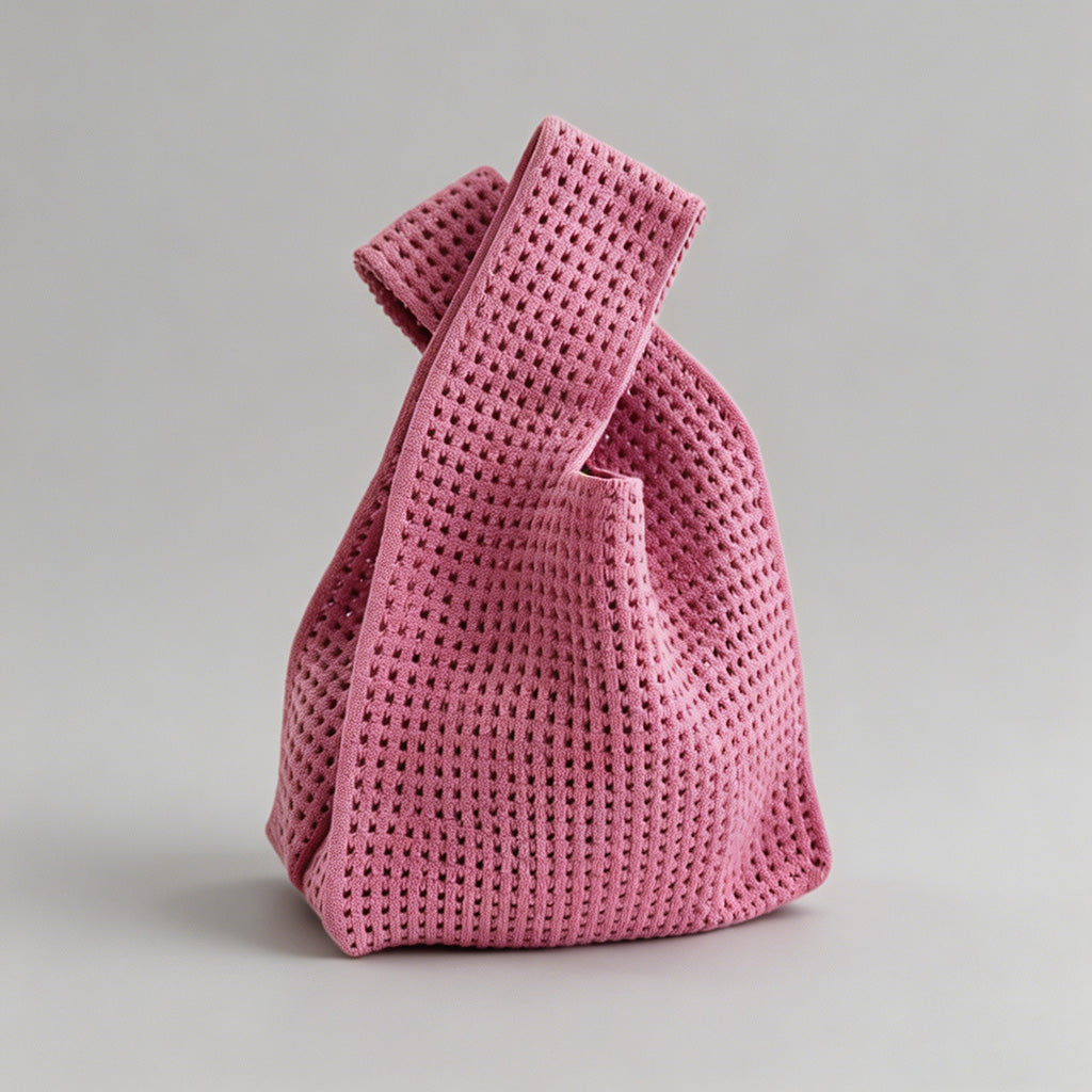 Hollow Out Knit Tote Bag - Shopdayla Wholesale - #5938