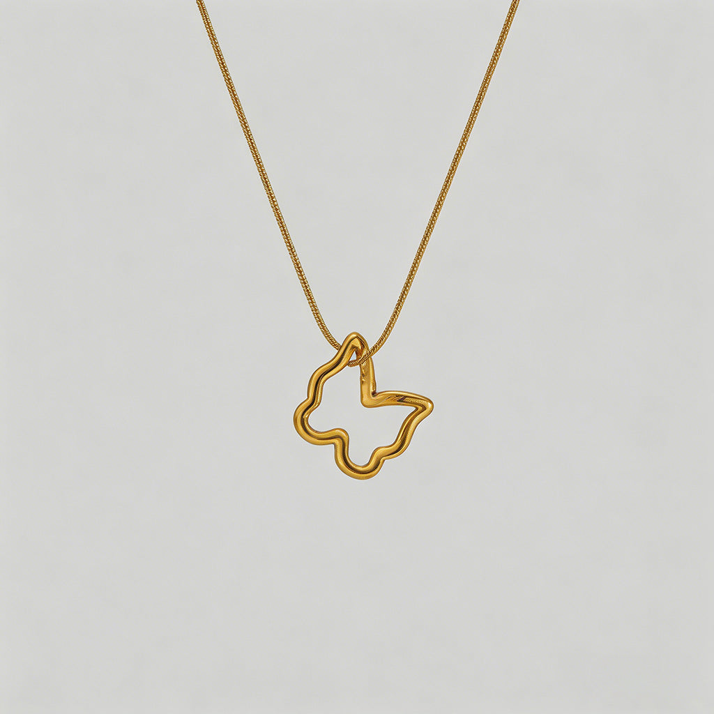 Open Shape Snake Chain Necklac - Shopdayla Wholesale - #8706