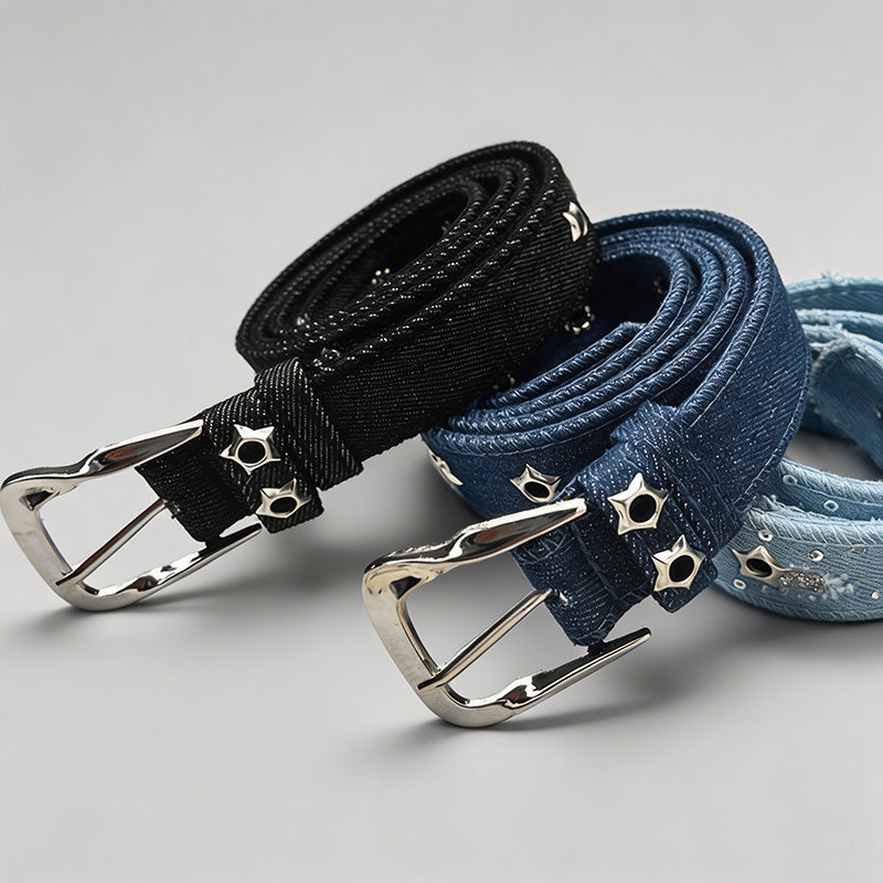 Denim Canvas Pin Buckle Belt - Shopdayla Wholesale - #0242