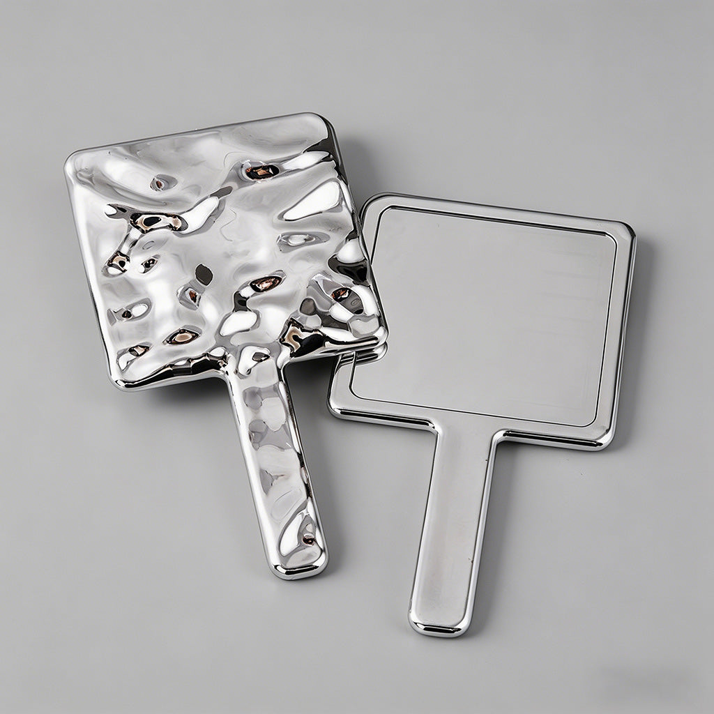 Silver Water Handheld Mirror - Shopdayla Wholesale - #0370