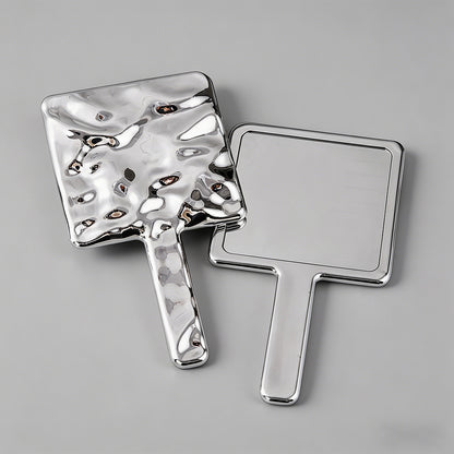 Silver Water Handheld Mirror - Shopdayla Wholesale - #0370