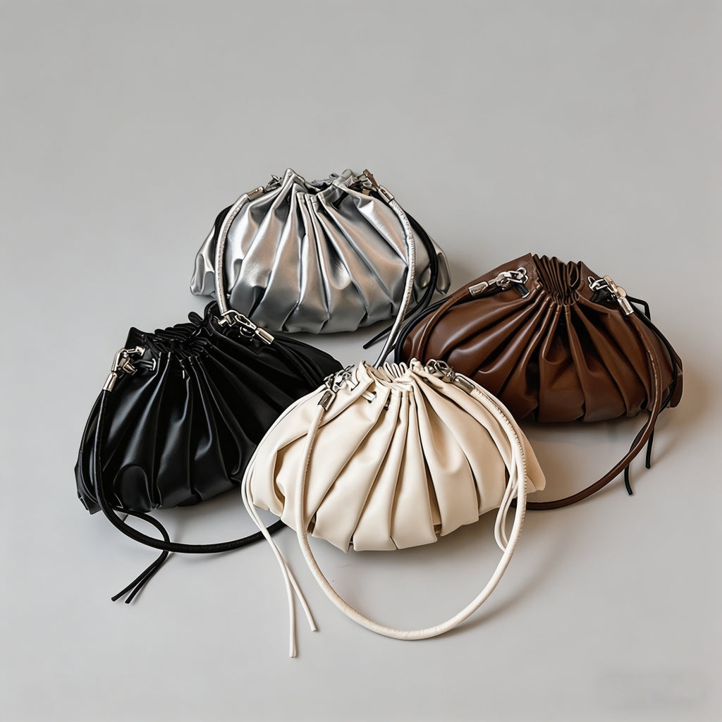 Ruched Drawstring Cloud Dumpli - Shopdayla Wholesale - #3202