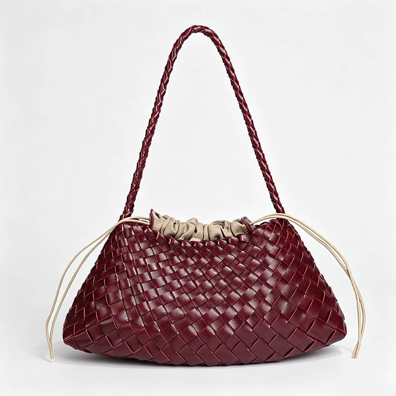 Hand‑Woven Drawstring Hobo Und - Shopdayla Wholesale - #5314