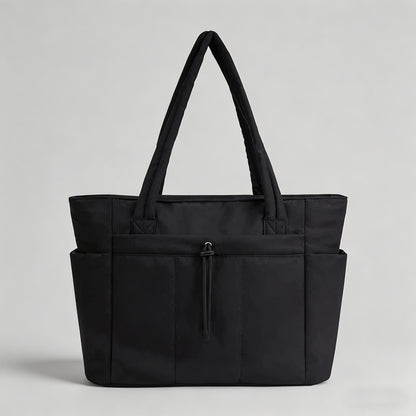 Multi-Pocket Quilted Tote Bag - Shopdayla Wholesale - #4130