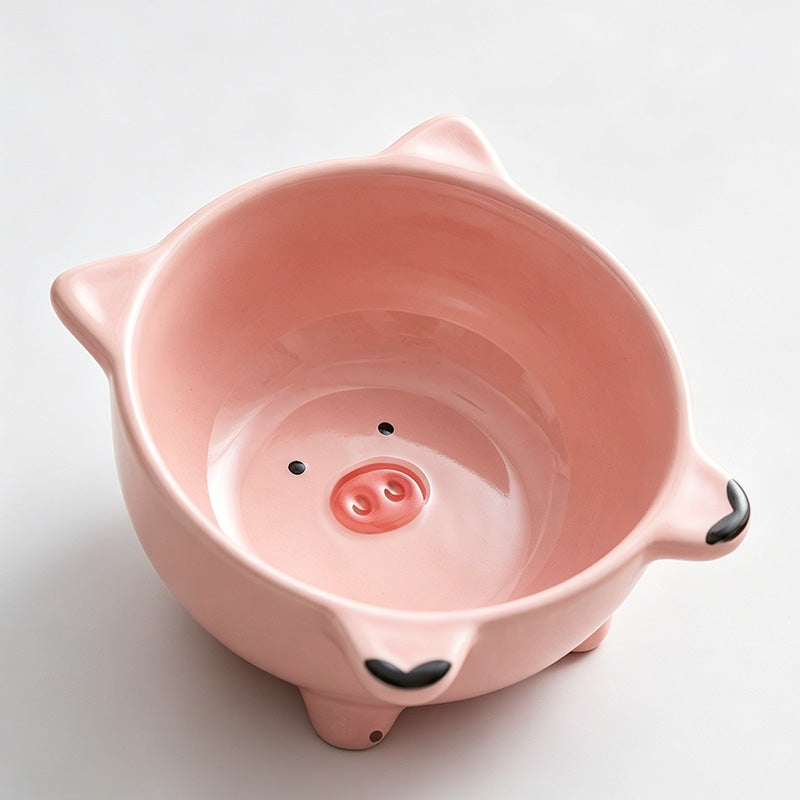 Lovely Pink Piggy Ceramic Sauc - Shopdayla Wholesale - #6194