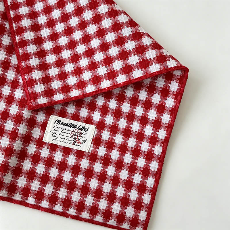 Red Christmas Jacquard Double - Shopdayla Wholesale - #0354