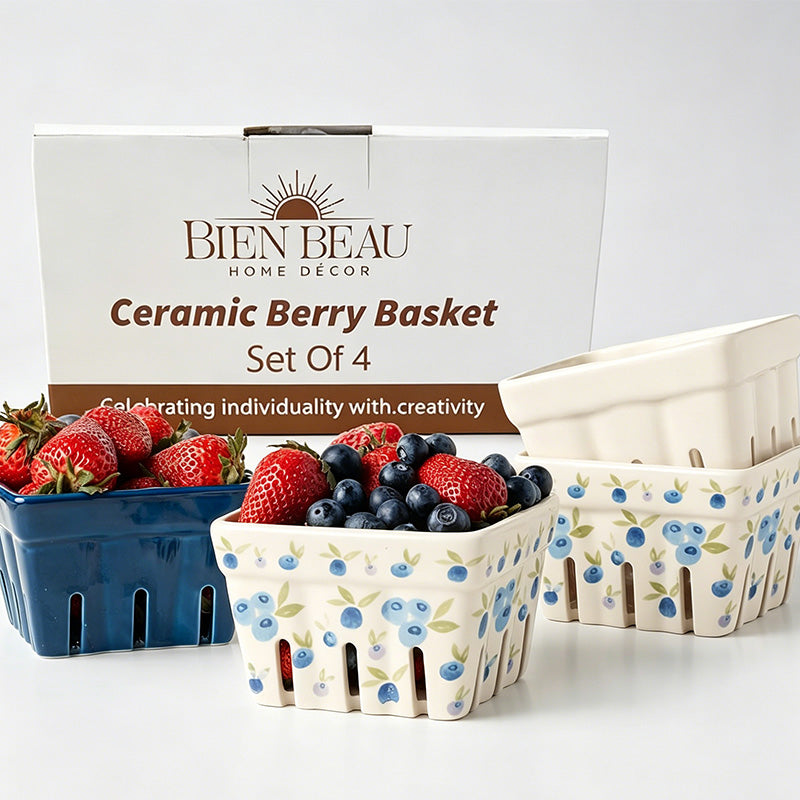 Farmhouse Ceramic Berry Basket - Shopdayla Wholesale - #2866