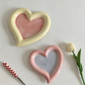 Heart Ceramic Dessert Plate - Shopdayla Wholesale - #1714