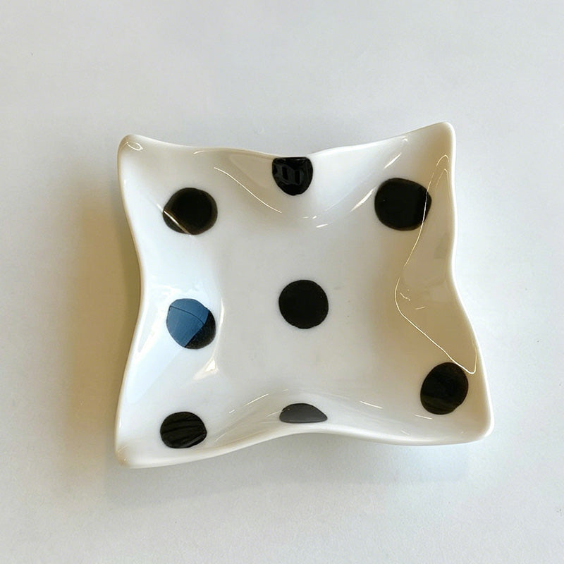 Irregular Wave Ceramic Plate w - Shopdayla Wholesale - #9954