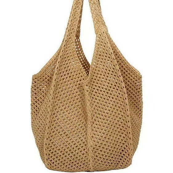 Handmade Crochet Mesh Tote - Shopdayla Wholesale - #1218