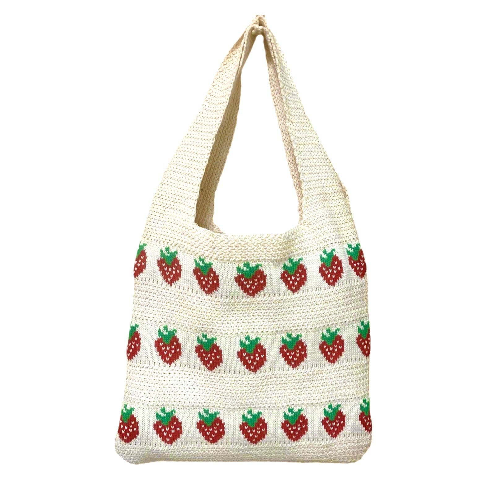 Strawberry Pattern Knitted Tot - Shopdayla Wholesale - #9346