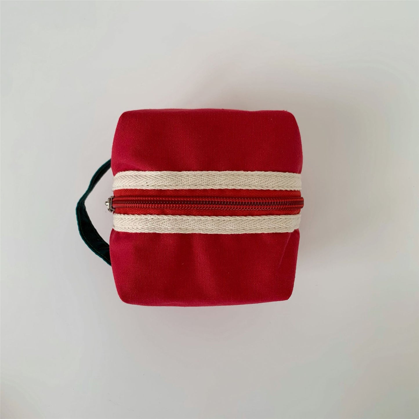 Everyday Color Block Striped Plush Pouch