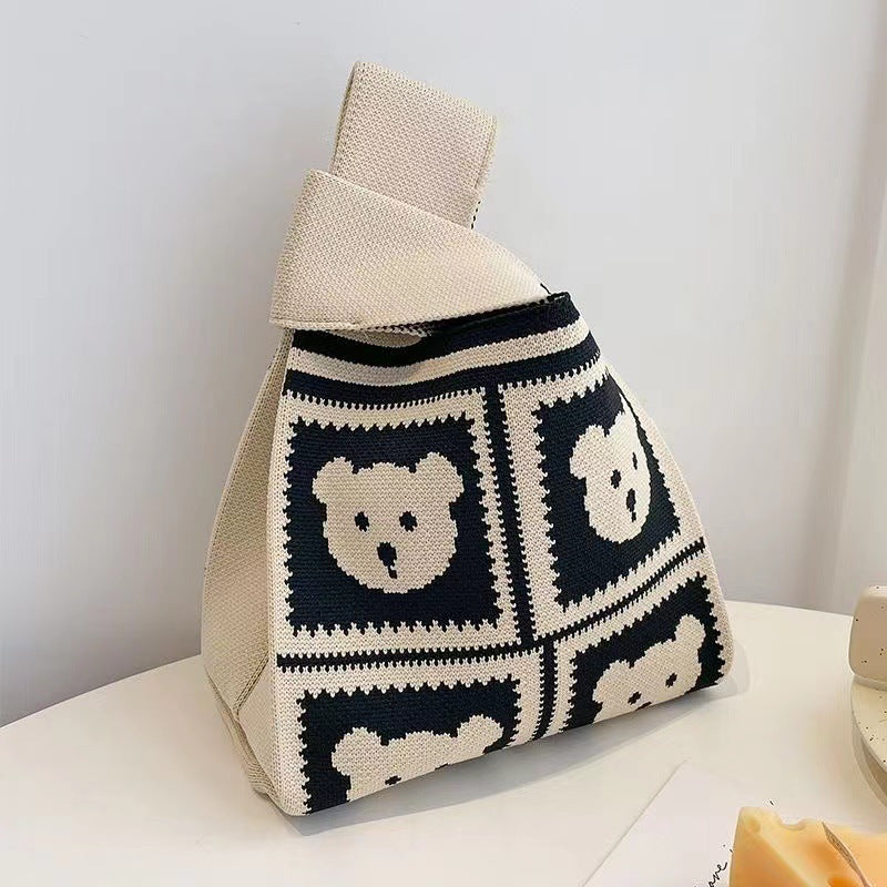 Cute Knit Tote Bag - Shopdayla Wholesale - #3810
