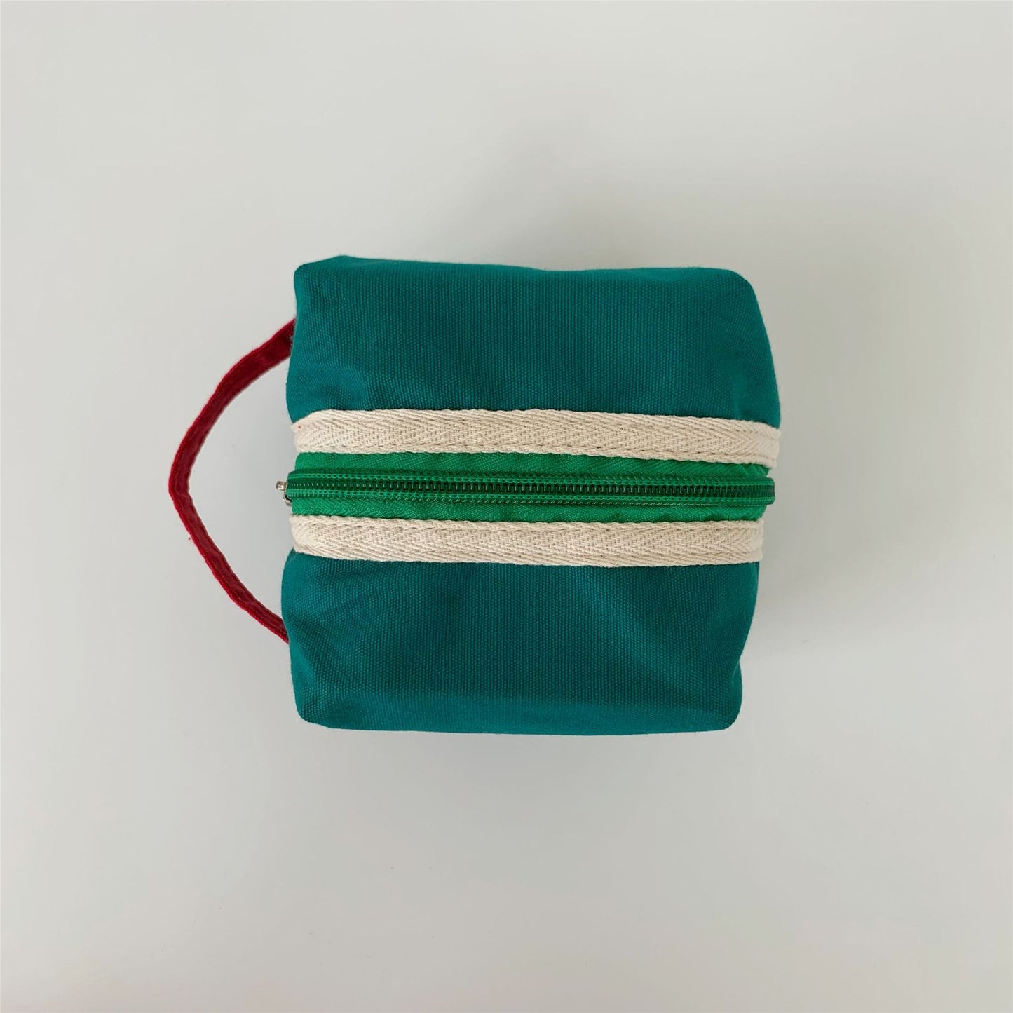 Everyday Color Block Striped Plush Pouch