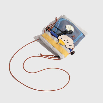 Dog Drawstring Crossbody Pouch