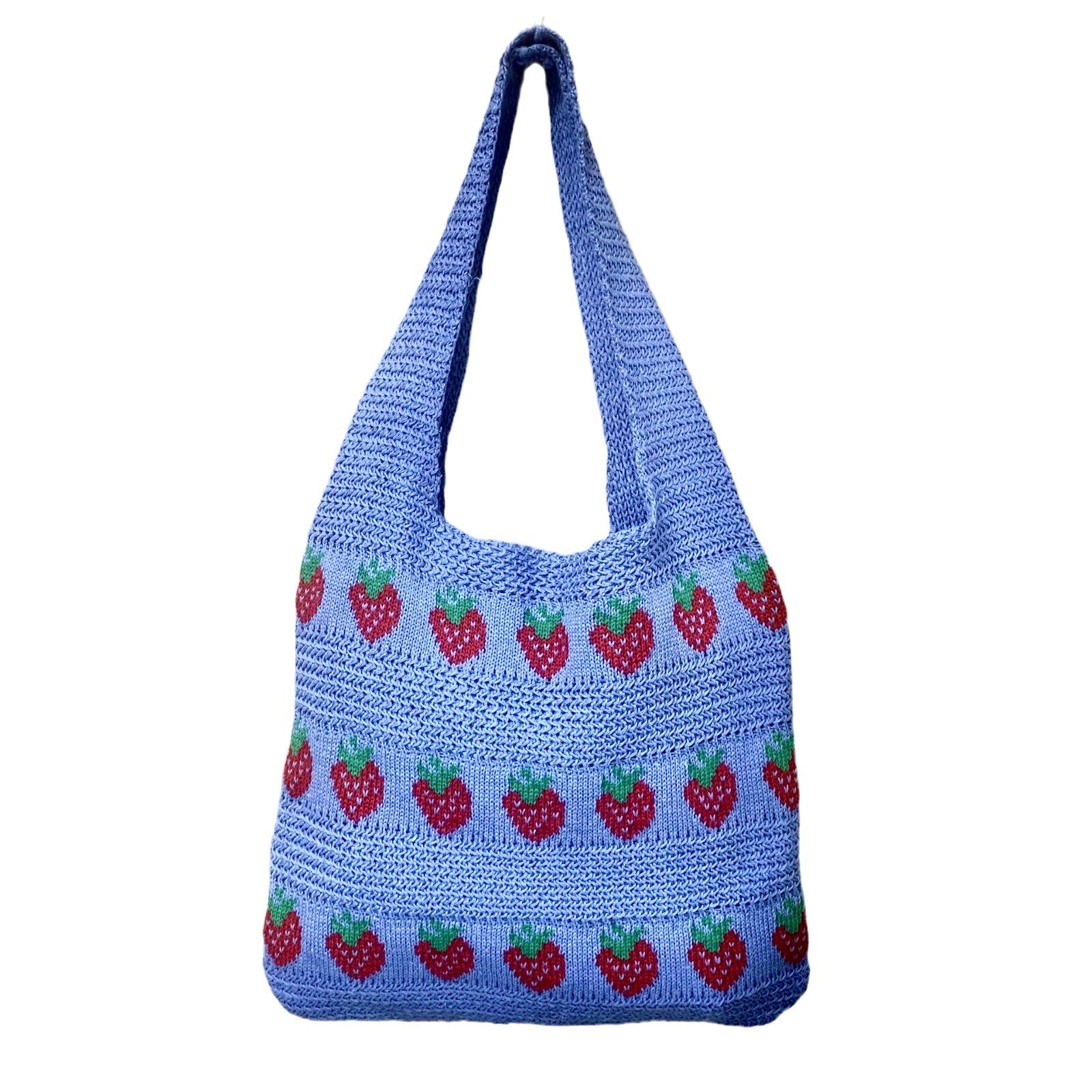 Strawberry Pattern Knitted Tot - Shopdayla Wholesale - #4882