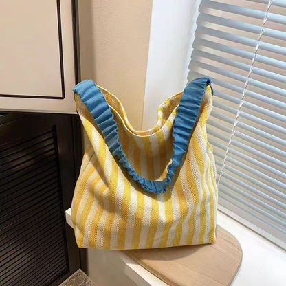 Striped Rope Tote Bag