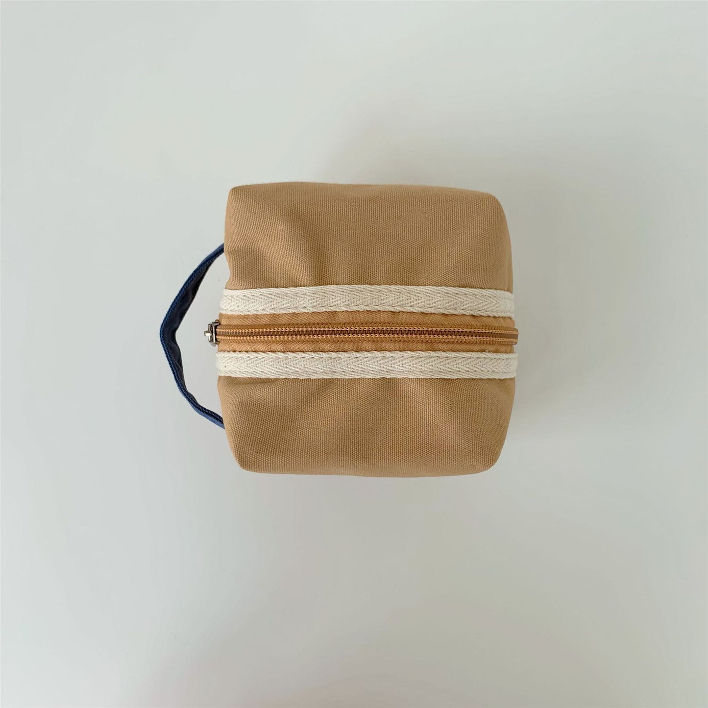 Everyday Color Block Striped Plush Pouch
