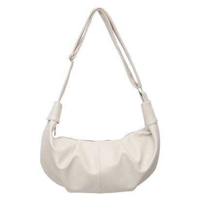 Soft Leather Crescent Hobo Bag - Shopdayla Wholesale - #9426