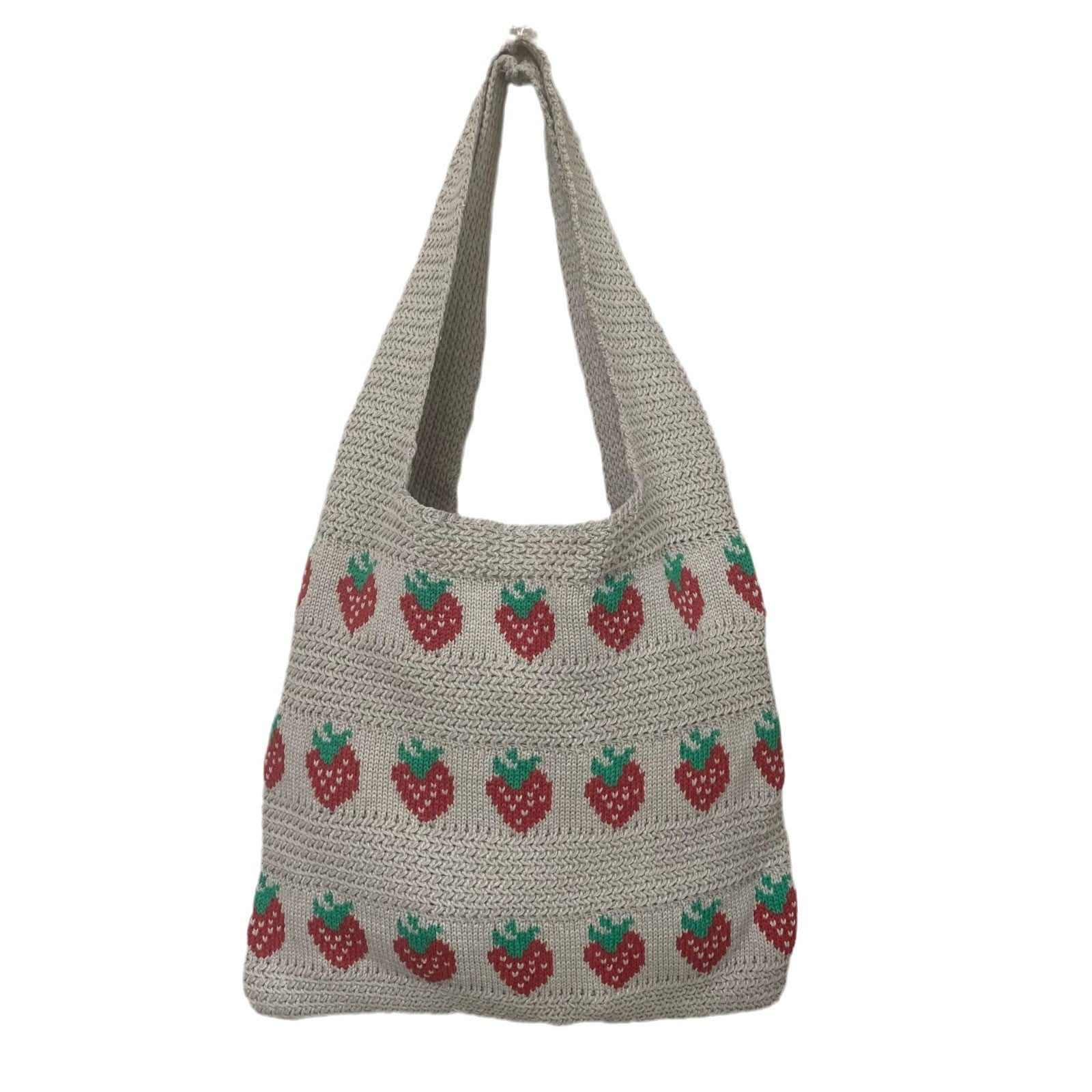 Strawberry Pattern Knitted Tot - Shopdayla Wholesale - #2114
