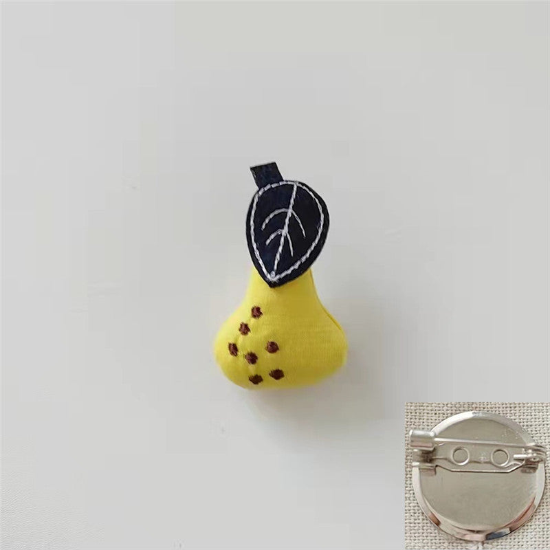 Fabric Fruit Brooch Pin - Shopdayla Wholesale - #2386