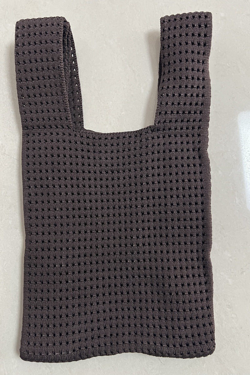 Hollow Out Knit Tote Bag - Shopdayla Wholesale - #4210