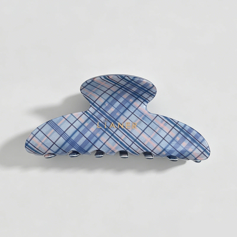 Fresh Blue Plaid Pattern Hair - Shopdayla Wholesale - #6162