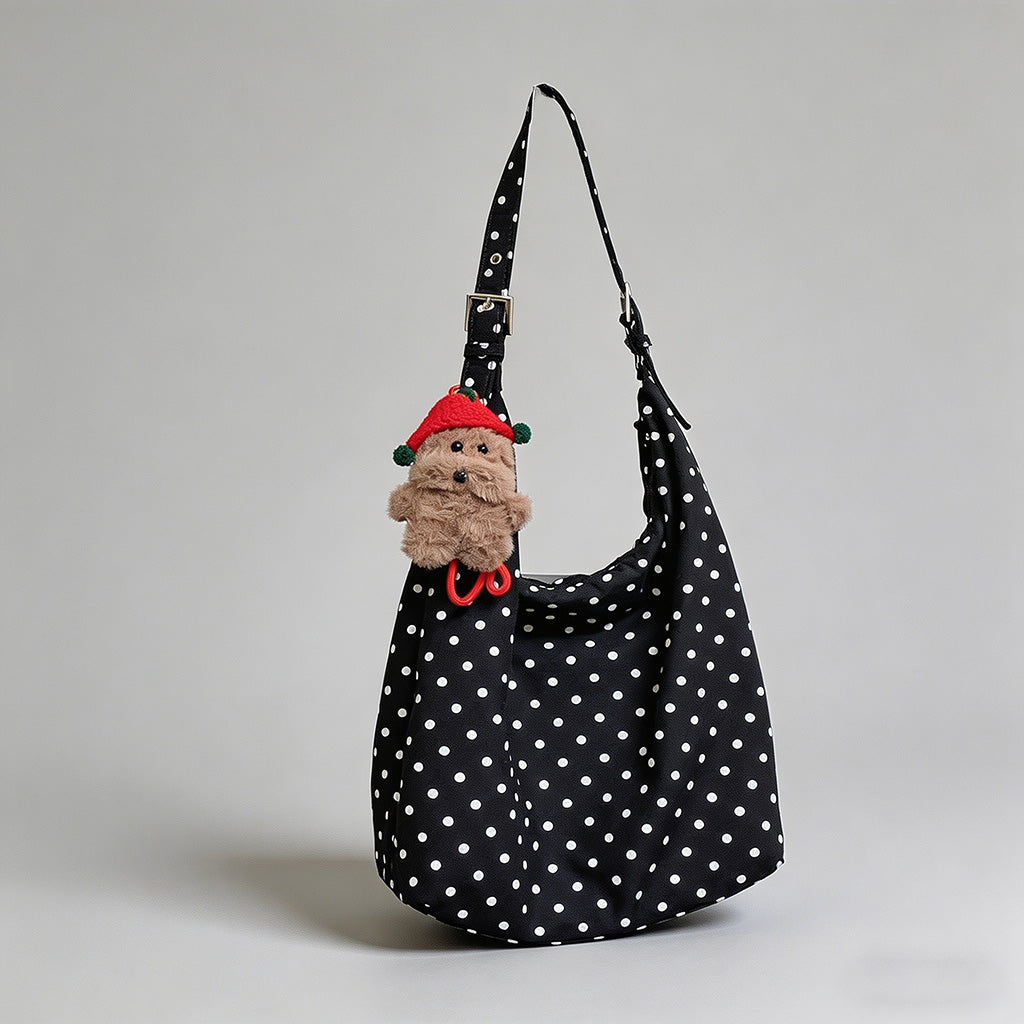 Polka Dot Hobo Shoulder Bag - Shopdayla Wholesale - #6002