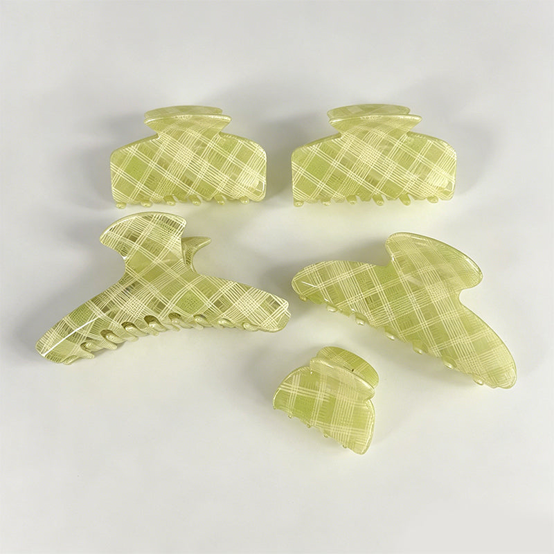 Gentle Mint Green Grid‑Pattern - Shopdayla Wholesale - #7234