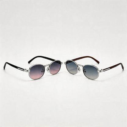 Gradient Oval Frame Sunglasses - Shopdayla Wholesale - #2274