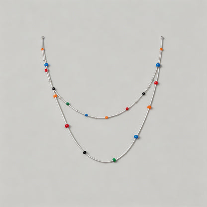 Double Layer Multicolor Bead P - Shopdayla Wholesale - #1186