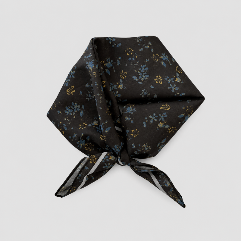 Floral Cotton Square Scarf Hea - Shopdayla Wholesale - #5218