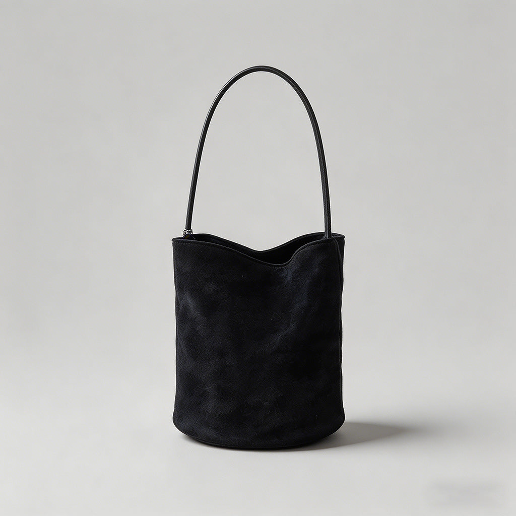 Faux Suede Mini Bucket Underar - Shopdayla Wholesale - #9586