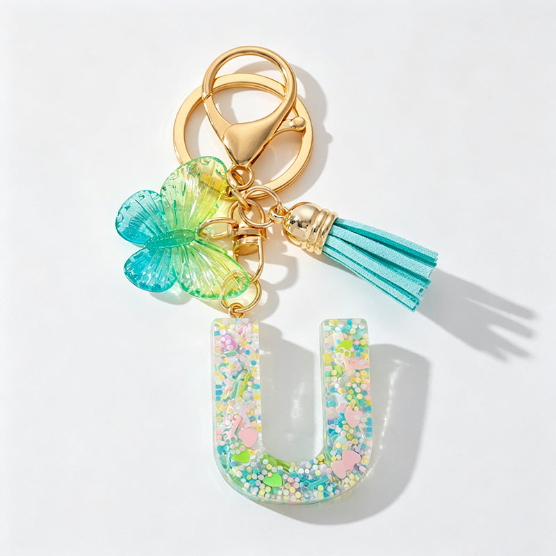 26 Letters Resin Butterfly Cha - Shopdayla Wholesale - #0626