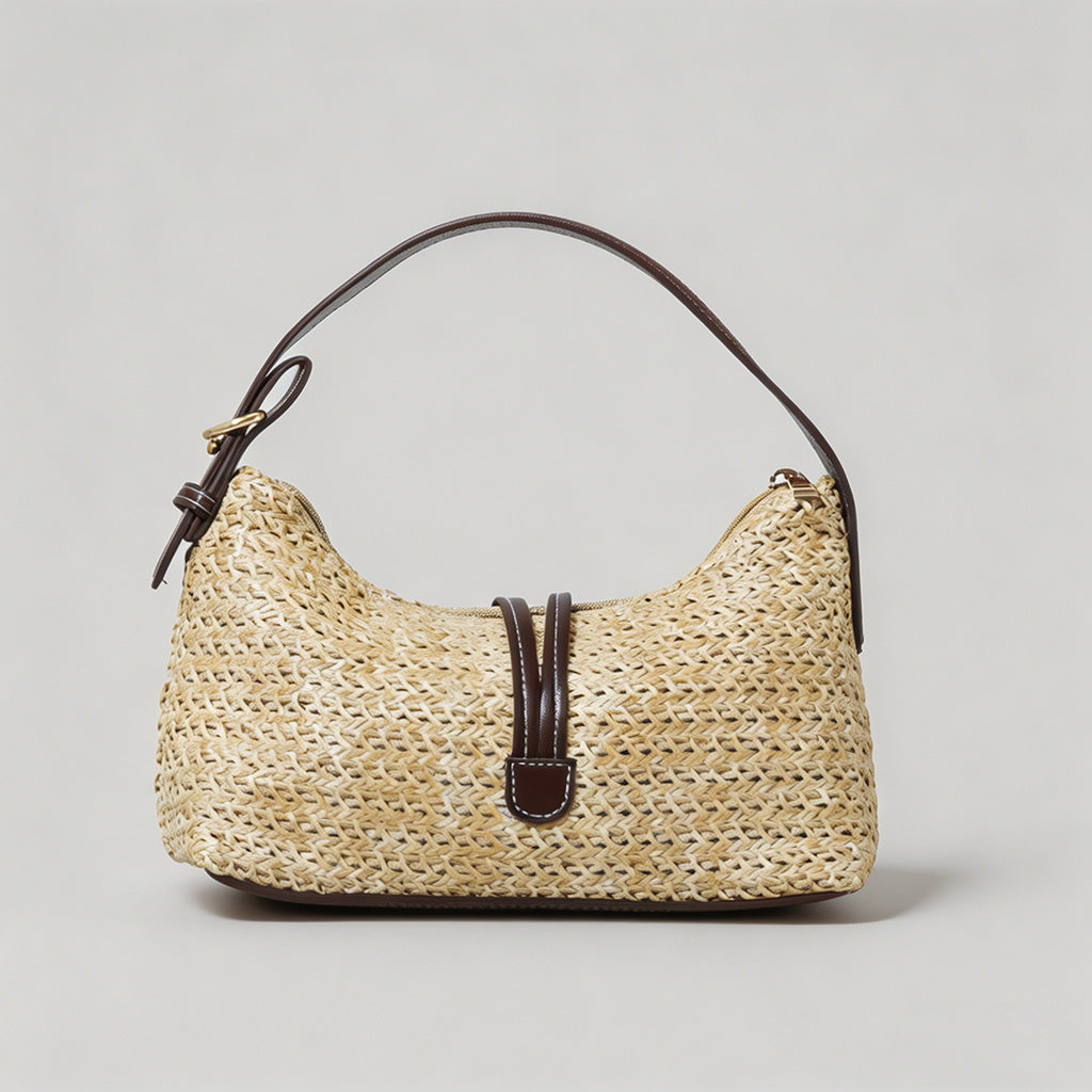 Vintage Straw Hobo Shoulder Ba - Shopdayla Wholesale - #2882