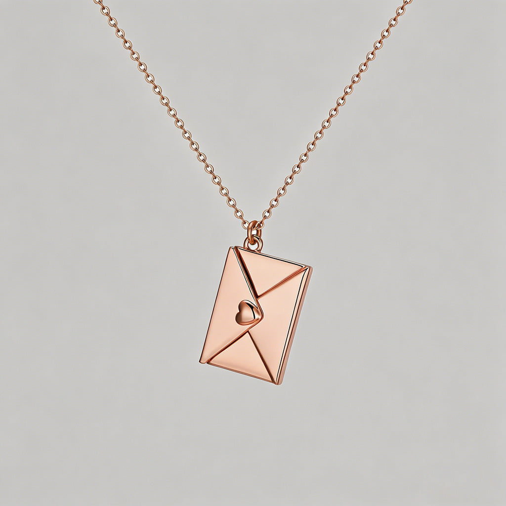 Love You Envelope Locket Penda - Shopdayla Wholesale - #3970
