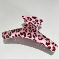 Sweet Cool Pink Leopard Bow Ha - Shopdayla Wholesale - #4098