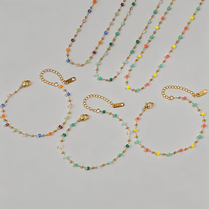 Vibrant Multicolor Cube Beaded - Shopdayla Wholesale - #4066