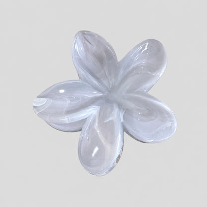 Mint Plumeria Gradient Claw Clip