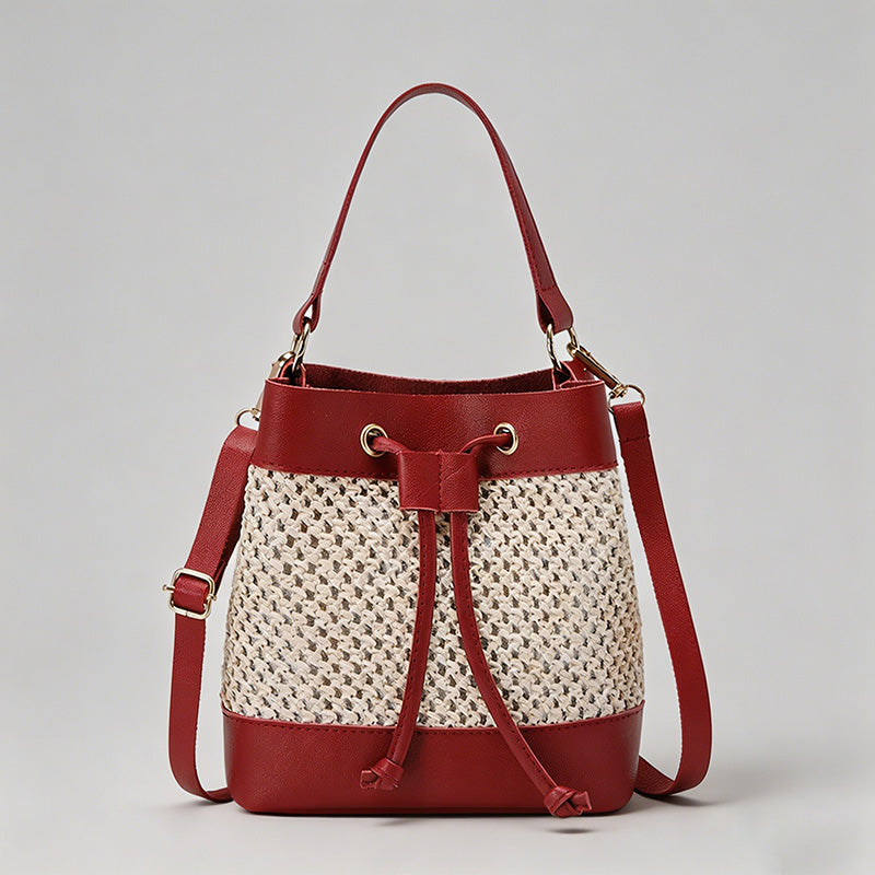 Woven Mini Bucket Bag - Shopdayla Wholesale - #3746
